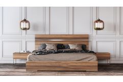Lorenzo Italian Modern Light Oak 4-Piece Bedroom Set