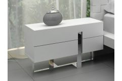 Voco Modern White Bedroom Nightstand