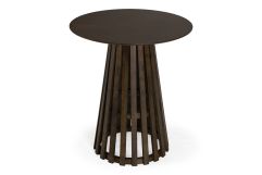 Weiss - Mid-Century Modern Wenge Round Bar Table