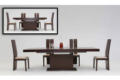 Zenith Modern Red Oak Extendable Dining Table
