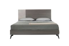Nova Domus Palermo Italian Modern Faux Concrete & Grey Bed