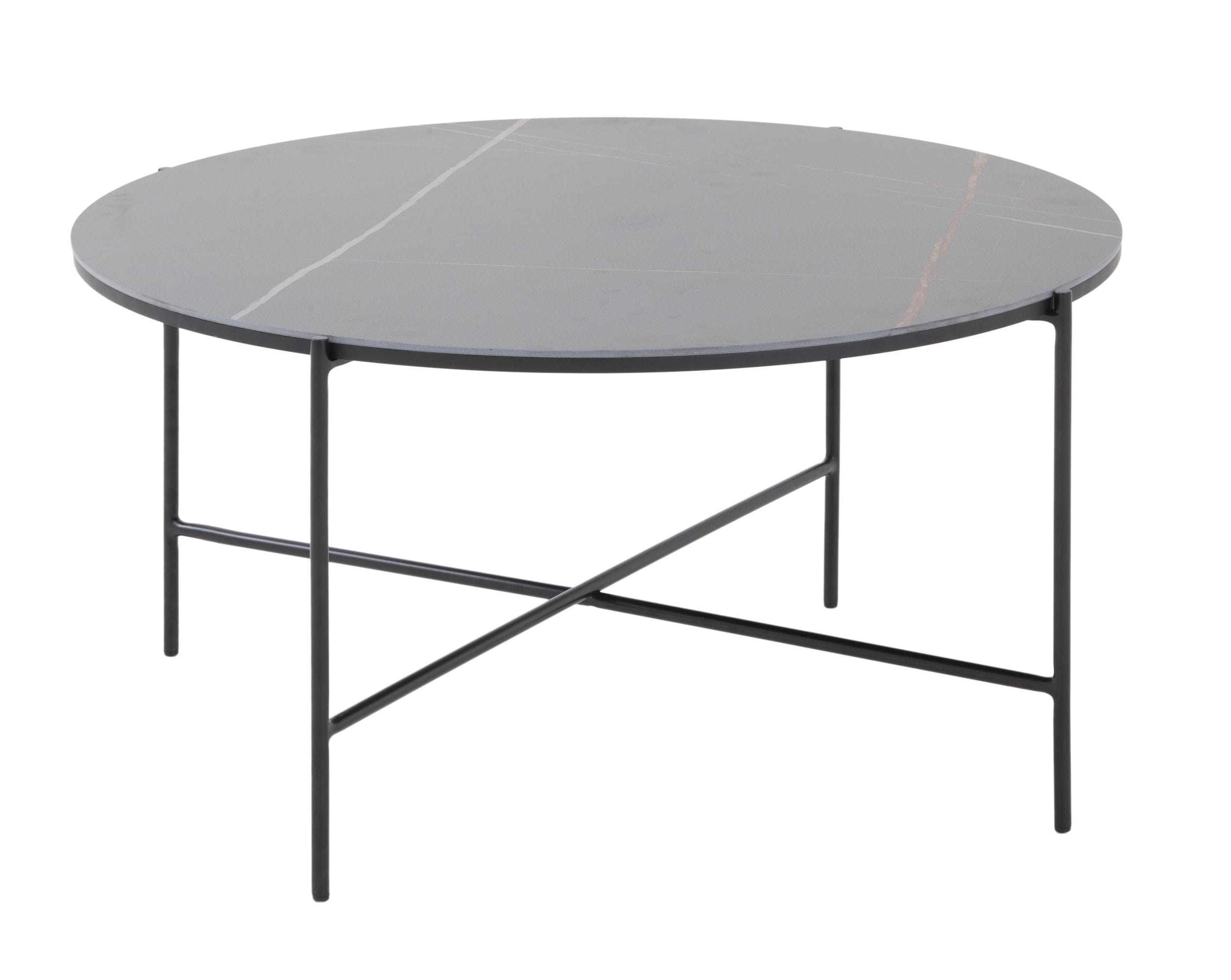 Modrest Hobart Modern Black Ceramic End Table