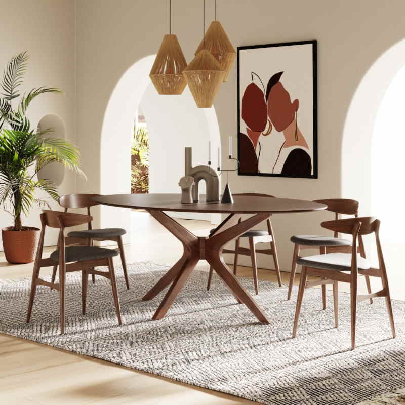 contemporary dining seats up to 6