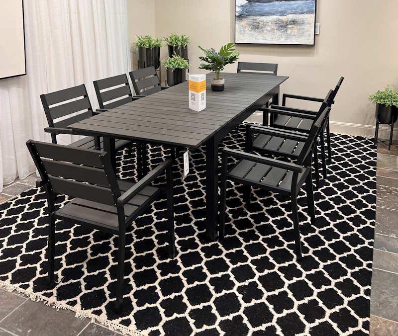 contemporary outdoor dining set