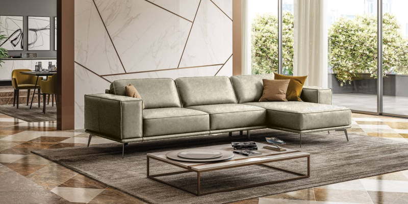 contemporary leather sofas