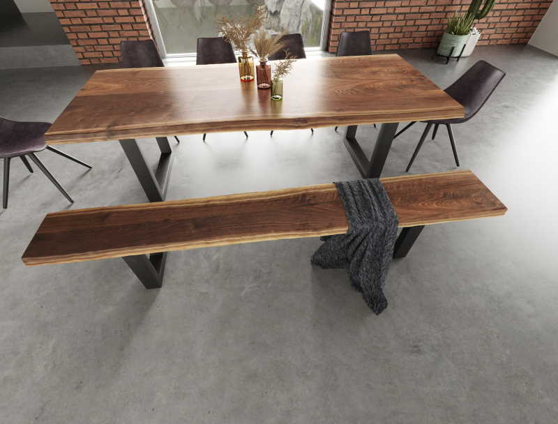 contemporary dining benches