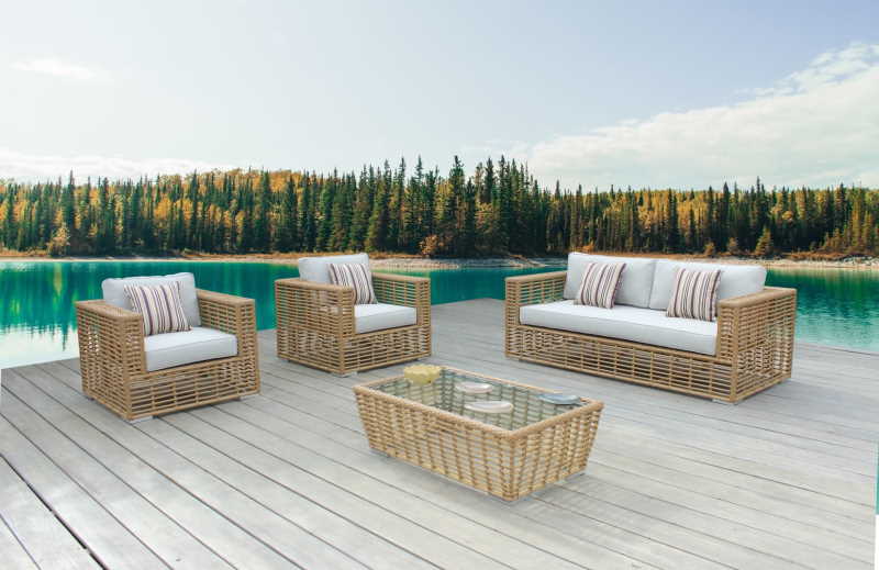 contemporary outdoor seating and lounge