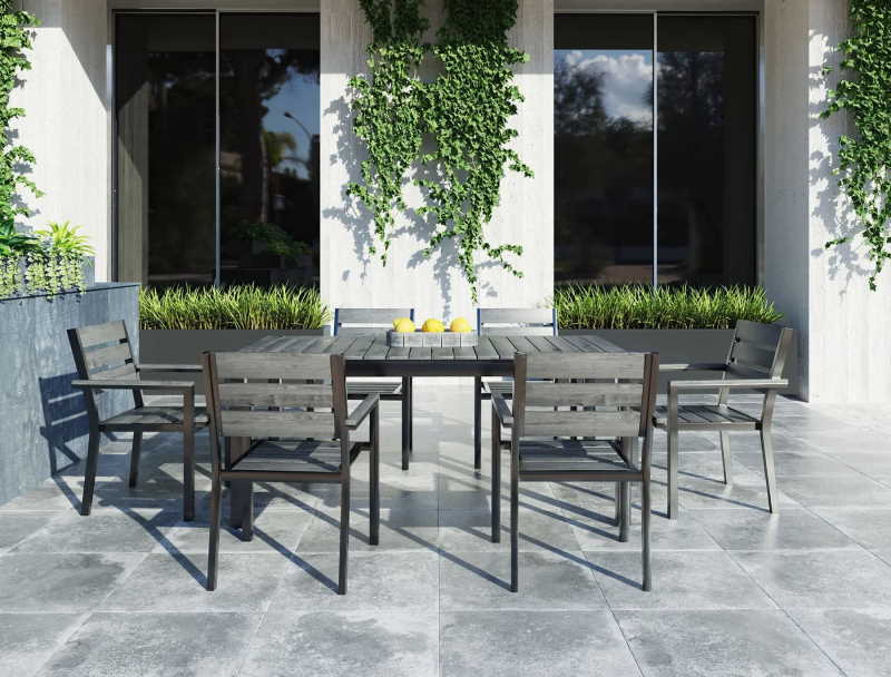 modern outdoor dining